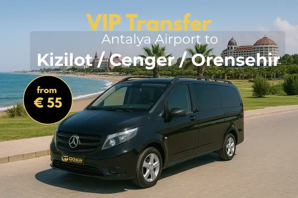 Private Transfers from Antalya Airport to Kizilot – Cenger – Orensehir (Manavgat)
